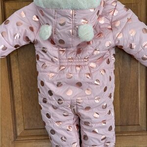 Liv & Lottie zip snowsuit with adorable “ear” hood